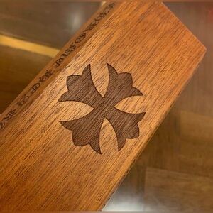 Rare Chrome Hearts Wooden Display Glasses Ring Jewelry Block Cross Wood Gift New
